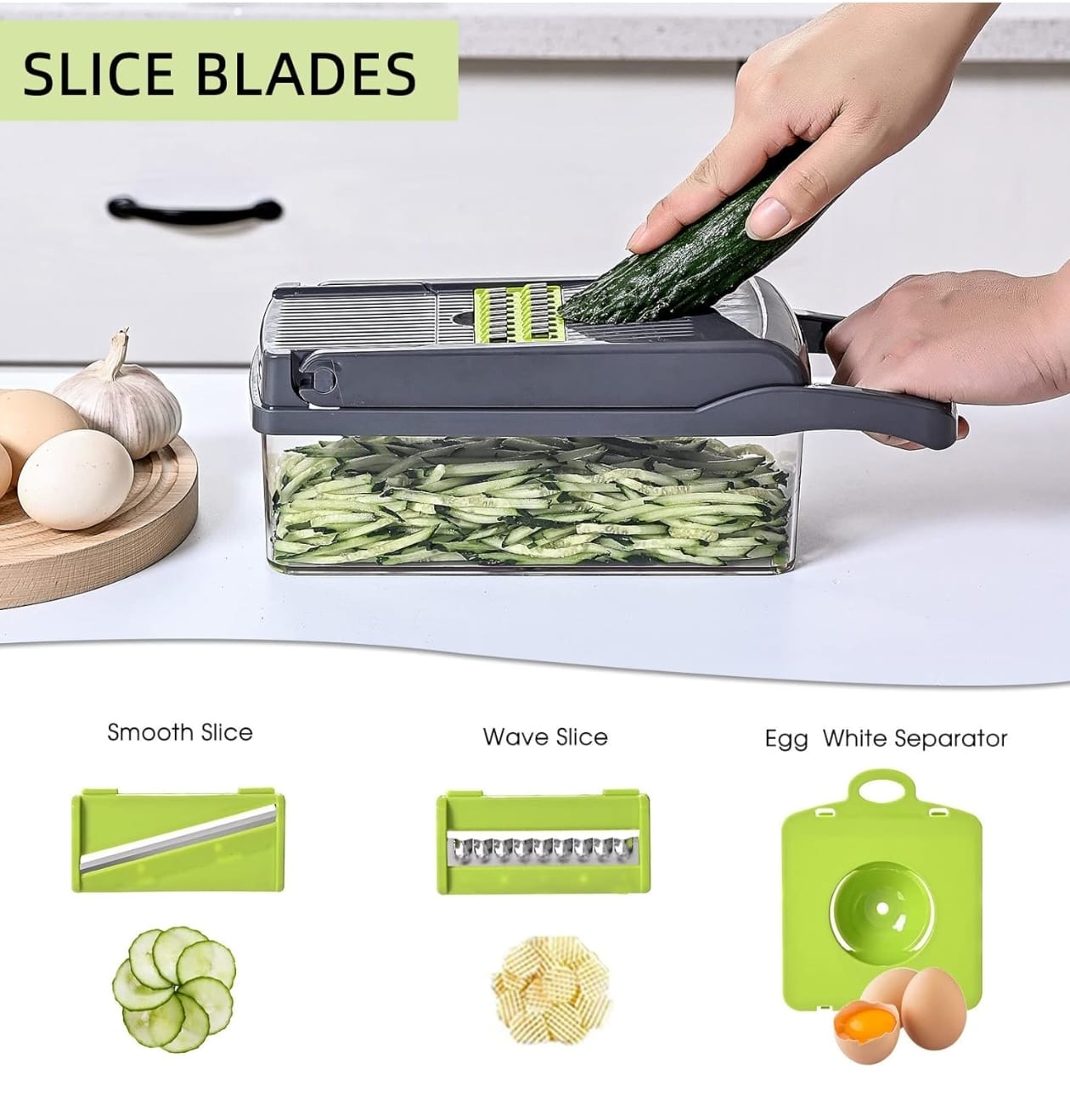 Vegetable Chopper Slicer 16-in-1 with Spice Chopper
