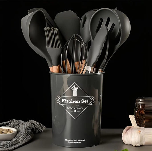 12-Piece Silicone Kitchen Utensils Set