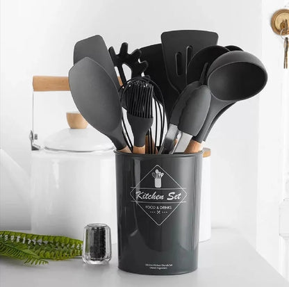 12-Piece Silicone Kitchen Utensils Set