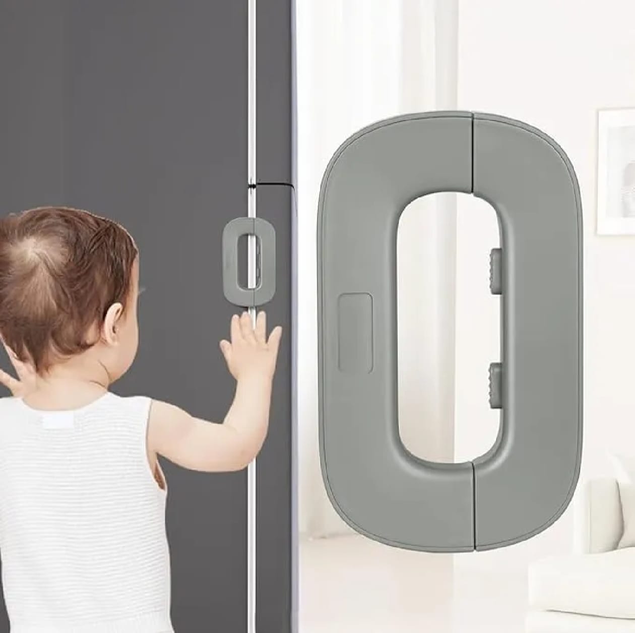 Multifunctional Fridge Door Drawer Lock, Household Refrigerator Lock, Baby Security Cabinet Lock