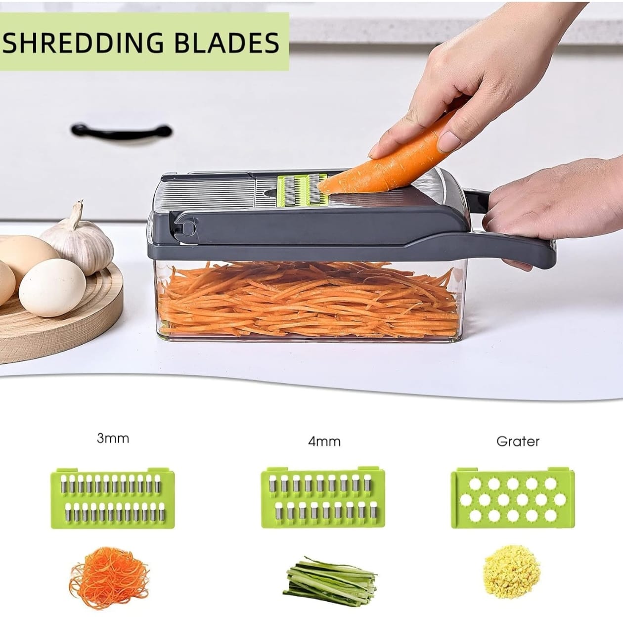Vegetable Chopper Slicer 16-in-1 with Spice Chopper