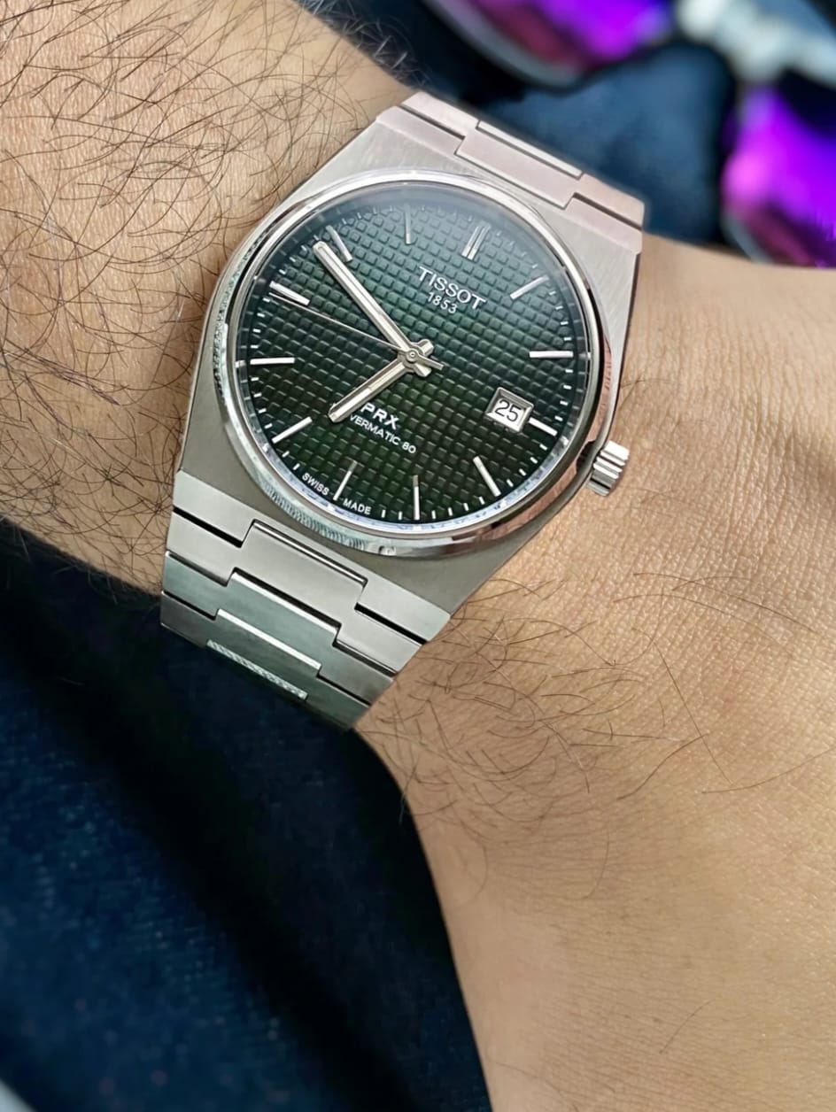 Tissot PRX Black,White And Green